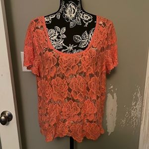 Torrid Rose Lace Top